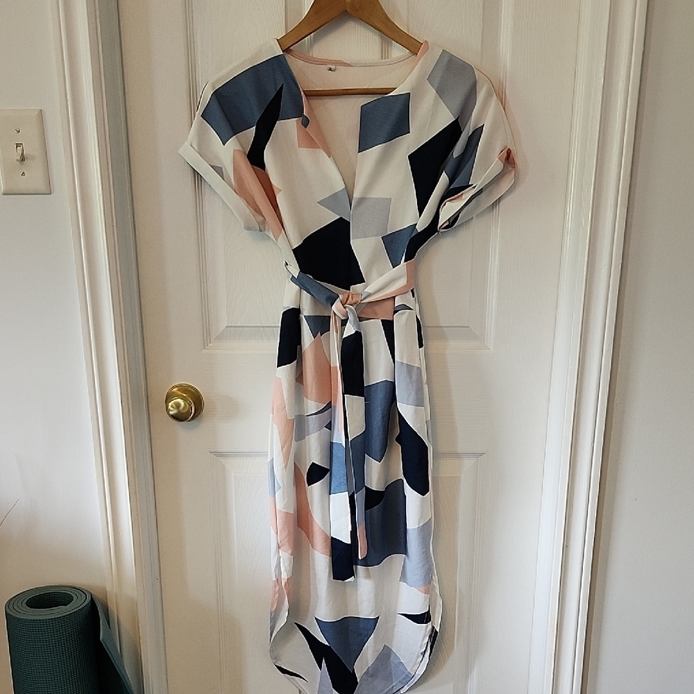 Geometric Patterned Dress